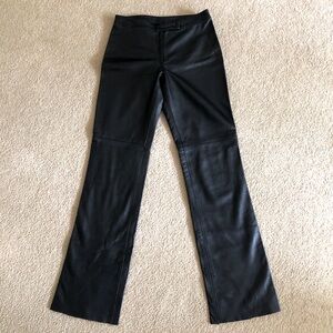 Lamb Skin Leather Black Pants ultra soft